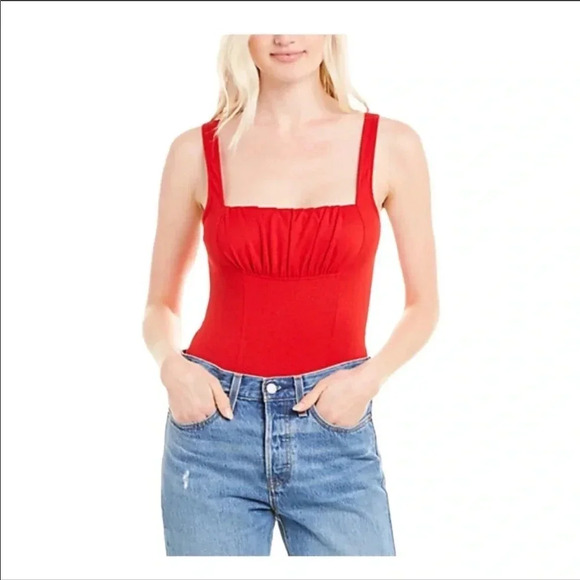 Capulet Mallory red bodysuit - Picture 2 of 8